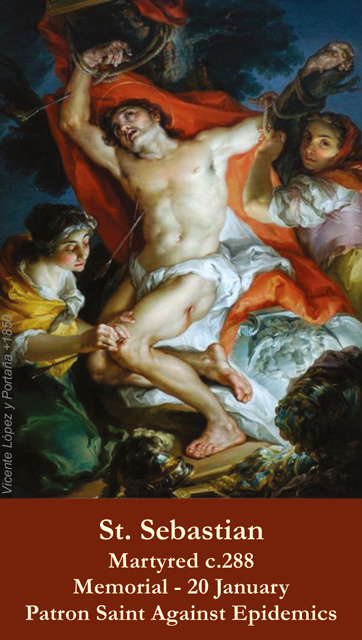 Prayer to St. Sebastian (Patron Against Pandemics) During Coronavirus Crisis***ONEFREECARDFOREVERYCA